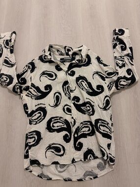 Jacquemus Le Raphia Linen Button n Shirt Size 46